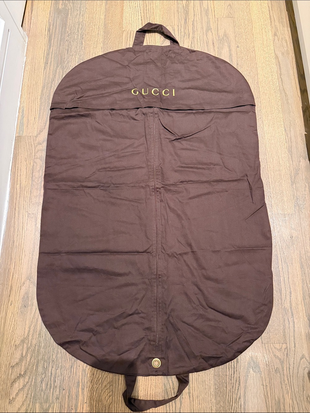 Gucci Brown Women’s Garment Bag with Gold Logo